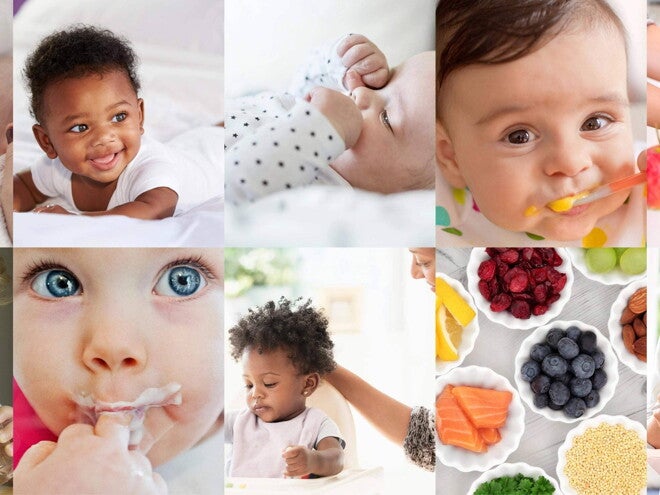 10 hábitos saludables para continuar a partir de ahora Bebés comiendo frutas