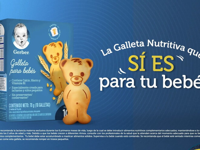 Nueva Galleta Gerber® con forma divertida