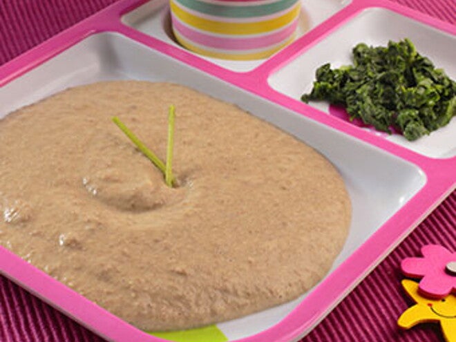 Puré de Lentejas con Espinaca Puré de Lentejas con Espinaca
